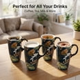 thumbnail image 5 of Topadorn Ceramic Cup Leaf Ceramic Coffee Cup with Gift Box 17 oz Leaves, 5 of 9