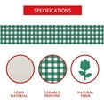 thumbnail image 6 of Green Plaid Table Runner , 13 x 72 inch Buffalo Check Table Runner St. Patrick''s Day Seasonal Kitchen Dining Table Decoration for Indoor Home Party (Green White), 6 of 6