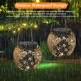 thumbnail image 2 of Mistaha Solar-Powered Lantern with Hollowed-Out Pattern, Warm White Light, Automatic Light Control, Easy Installation, and IP65 Waterproof Design, 2 of 6