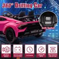thumbnail image 5 of Arnahaishe 24V Electric Car with Remote Control, Battery Powered Ride on Toys with Drifting Buttons, 360° Spin, Bluetooth, Music, LED Lights (Pink), 5 of 7