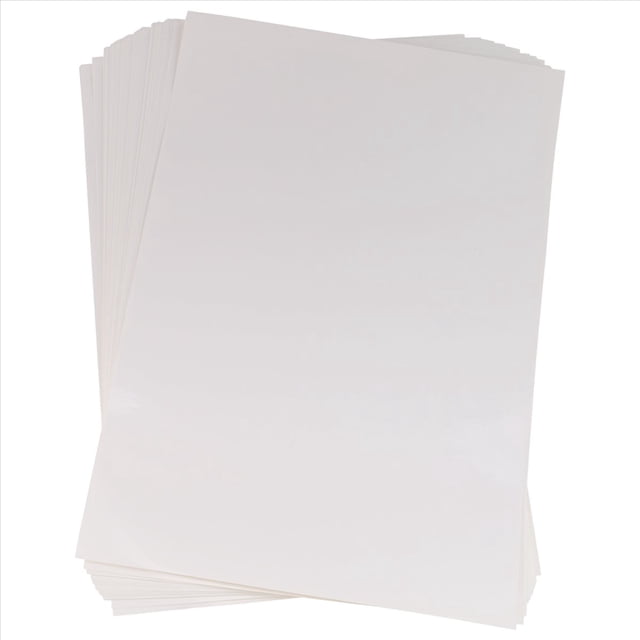 50 Hojas A4 Autoadhesivo Impermeable Etiqueta Adhesiva Papel de Superficie Brillante para Impresora InyeccióN Tinta Copiadora