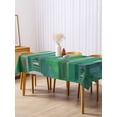 thumbnail image 3 of Green Geometric Rectangle Tablecloth, Abstract Art Modern Painting Waterproof & StainResistant Tablecloth, Washable Oil-proof Table Cover for Dining/Party/Wedding/Camping/Buffet 60x120 In, 3 of 9