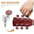 thumbnail image 3 of Luxshiny 1 Ensemble Tuner de Guitare Paires Métal Marron Tête Ronde Précise Intonation pour Guitare Acoustique, 3 of 8