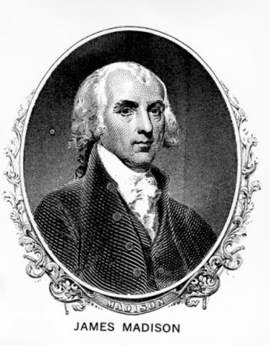 Portrait of James Madison by unknown artist Poster Print (18 x 24 ...
