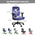 thumbnail image 5 of ZUXONGSY Galaxy Axolotl Desk Chair Cover 2 Packs Polyester Rolling Chair Cover Chair Seat Cover + Backrest Cover Protective Cover Easy to Clean Suitable for Most Office Chairs, 5 of 7