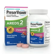 PreserVision AREDS 2 Formula Eye Vitamin and Mineral Supplement, 60 Chewable Tablets