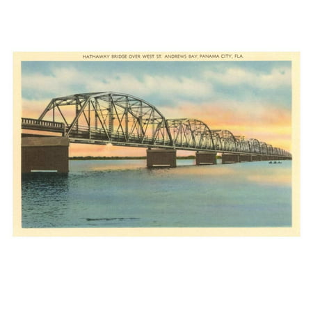 Hathaway Bridge, Panama City, Florida Print Wall (Best Fishing In Panama City Florida)