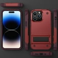 thumbnail image 6 of Dteck for iPhone 12 Pro Case with Kickstand, iPhone 12 Rugged Case, Military Grade Drop Protection Durable Touch Hard Shockproof TPU Bumper Rugged Case Cover for iPhone 12 / 12 Pro 6.1 Inch,Red, 6 of 7