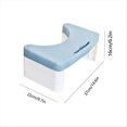 thumbnail image 2 of Toilet Foot Stool for Adults Poop Stool with Mobile Phone Slot, 2 of 5