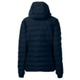 thumbnail image 3 of Women's Cutter & Buck Navy Gwinnett Stripers Mission Ridge Repreve Puffer Full-Zip Jacket, 3 of 3