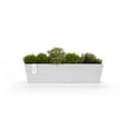 thumbnail image 4 of Ecopots Bruges Durable Modern Rectangular Indoor/Outdoor Recycled Based Composite Flower Pot Planter, Pure White, 31.5", 4 of 4