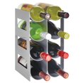thumbnail image 6 of mDesign Plastic Water Bottle/Wine Rack Organizer, 4 Tiers, 8 Bottles - Gray, 6 of 7