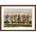 thumbnail image 2 of Art.com Rainbow Fleet, Nantucket, Massachusetts Art Print, Brown Frame Wall Art, 23" x 17", 2 of 5