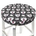 thumbnail image 3 of Xecao's Husky Print Stool Covers offer stylish, washable protection for PU round bar stools, perfect for home or commercial use., 3 of 7