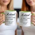 thumbnail image 3 of Customizaholic Personalized Retired Definition Mug - Funny Retirement Quote Design, Custom Name and Year Keepsake Gift, 3 of 5