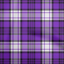 oneOone Cotton Cambric Purple Fabric Tartan Sewing Fabric By The Yard Printed Diy Clothing Sewing Supplies 42 Inch Wide-7507