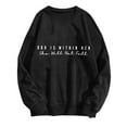 thumbnail image 4 of Bcresic Womens Letter Print Pullover Oversized Sweatshirt Crewneck Long Sleeve Shirts Winter Fleece Jumper Relaxed Fit Sweatshirts Trendy Outfits for Ladies,Black,XX-Large, 4 of 4
