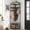 Rustic Brown, variant on HOMCOM Corner Hall Tree, 4-Tier Coat Rack with Shoe Storage, 8 Movable Hooks and 2 Storage Shelves for Entryway Hallway, Rustic Brown