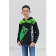thumbnail image 3 of Minecraft Creeper Little Boys Fleece Half Zip Hoodie Little Kid to Big, 3 of 5