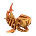thumbnail image 2 of Figura de tiburones articulados impresa en 3D, juguete de escritorio de tiburones creativos para autismo/TDAH, 2 of 6