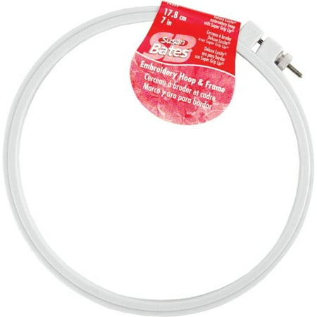 Grip Embroidery - Plastic Deluxe Super Grip Embroidery Hoop, 6-Inch, Unique texture grips fabric By Susan Bates