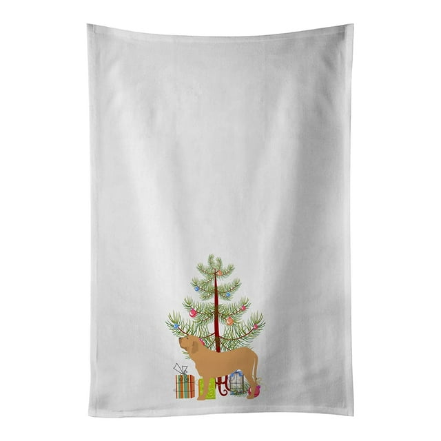 Fila Brasileiro Merry Christmas Tree - Juego De 2 Paños De Cocina Blancos