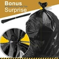 thumbnail image 4 of 55 Gallon Trash Bags (50 Count)1.5 Mil,Heavy Duty Outdoor Garbage Bags for Office, Waste, and Storage Use, 4 of 8