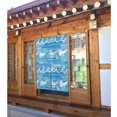 thumbnail image 2 of XMXT Japanese Noren Doorway Room Divider Curtain,Blue Abstract Lines Restaurant Closet Door Entrance Kitchen Curtains, 34 x 56 inches, 2 of 7