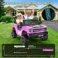 thumbnail image 6 of VIBESPARK 24 Volt Ride on Toys, 2-Seater Ride on Cars with Remote Control, 2WD/4WD Switchable Electric Car for Kids w/ Bluetooth, 800W Power Car Wheels, Music, MP3, Suspension, Pink, 6 of 9
