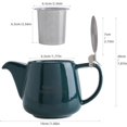 thumbnail image 2 of Porcelain Teapot with SLS Lid and Removable Infuser, 550 ml/18.6 oz Ceramic Stump Teapot for Flowering & Loose Leaf Tea, 2 of 4