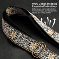 thumbnail image 4 of Purse Strap-2" Crazy Horse Leather Wide Shoulder Strap Adjustable Replacement,Jacquard Embroidery Crossbody Bag Straps, 4 of 7