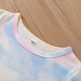 thumbnail image 4 of Baby Summer Clothes Toddler Girls 2pcs Rainbow Tie-dye Long-sleeved Top Trousers Suit Clothing Outfits, 4 of 8