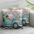 thumbnail image 2 of Nawypu Farmhouse Spring Summer Pillow Covers 2pcs  Buffalo Plaid Flower Peony Truck Bloom Pillows Decorative Quote Throw Pillows Pillowcase Decorations Farmhouse Decor for Home Decor 20x20in, 2 of 6