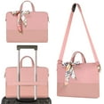 thumbnail image 2 of Sacoche pour Ordinateur Portable 13,3 Pouces - pour Femmes Sac Messager d'Épaule Rose, 2 of 5