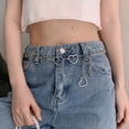 thumbnail image 6 of NUZYZ Fashion Heart Shape Pants Belt Adjustable Extended Chain Long Tassel Dress Belt Waist Chain Clothing Accessories, 6 of 7