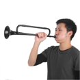 thumbnail image 1 of B-flat cavalry trumpet with mouthpiece for children, schoolchildren and students, black, 1 of 1