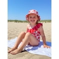thumbnail image 6 of BemeyourBBs Toddler Baby Girls Swimsuit with Hat 2 Pcs Set Cherry Bow Strawberry Print Ruffled Trim Spaghetti Strap Sleeveless Swimwear, 6 of 9