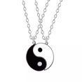 thumbnail image 3 of Women Men Yin Yang Necklace, Fashion Non-fading Alloy Puzzle Pendant Couple or Friend Necklaces Jewelry for Friendship Boyfriend Girlfriend 1Pair, 3 of 8
