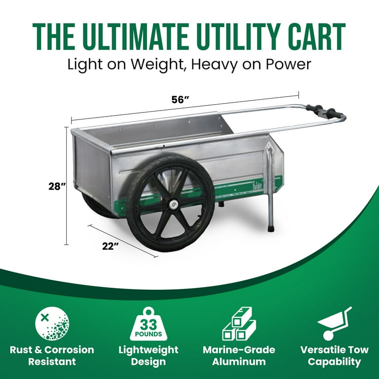 TIPKE Foldit 折り畳み式　リヤカー アルミ製カート 台車 荷車 Tipke Heavy Duty Aluminum Folding Utility Cart - Pull Along