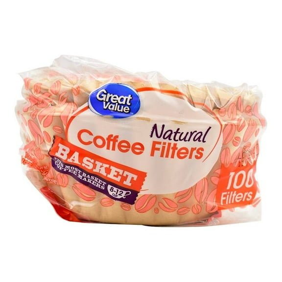 Filtros para café Great Value Natural 100 pzas