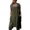 Army green, variant on Pinafore Apron Cross Back Apron with Pockets Cotton Linen Apron Dress Plus Size-Army green