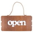 thumbnail image 1 of Retro Hanging Board Open Closed Decorative Hanging Board Wall Door Wooden Two-Sided Hanging Board for Store, 1 of 6