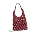 thumbnail image 3 of Bolso hobo calado para mujer, bolso de trabajo, bolso de mano informal para libros, ideal para viajes y fiestas. Rojo, 3 of 9