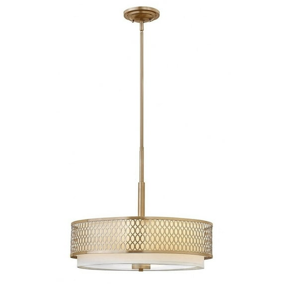Fredrick Ramond Fr35603 3 Light Drum Pendant From The Jules Collection - Gold