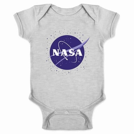 

NASA Approved Meatball Logo With Stars Baby Bodysuit