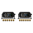 thumbnail image 1 of 2X RV Truck TPMS 6 Wheels Sensor Solar Tire Pressure Monitoring System Temperature Clock Air Pressure Display Alarm B,2 x Car RV Truck TPMS 6 Wheels Sensor,Black, 1 of 5