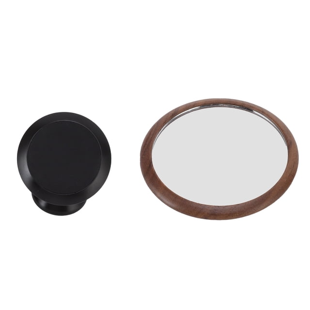 Coffee Flow Rate Observation Reflective Mirror Multi Directional Rotation Visible Coffee Extraction Observation Mirror Walnut Black Base