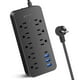 thumbnail image 1 of BOPARTE USB Multicontacto, Regleta de 1,2 m, 8 Salidas, 3 Puertos de Carga USB, (5 V / 2 A), 1 Puert, 1 of 8