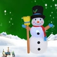 thumbnail image 2 of 4 Ft Christmas Inflatable Snowman, Inflatable Christmas Decorations Outdoor Snowman Inflatable with Rotating Led Lights for Home Yard Indoor Decor, 2 of 6