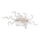 thumbnail image 1 of Peine del lado del pelo nupcial de la boda jinwen tono plateado, 1 of 8